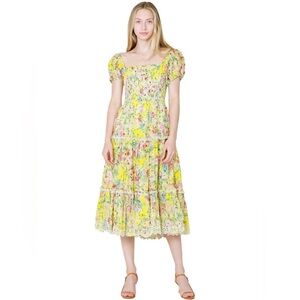 EUC LOVESHACKFANCY Masie Midi Dress